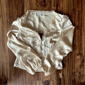 Reformation Rosen Silk Blouse